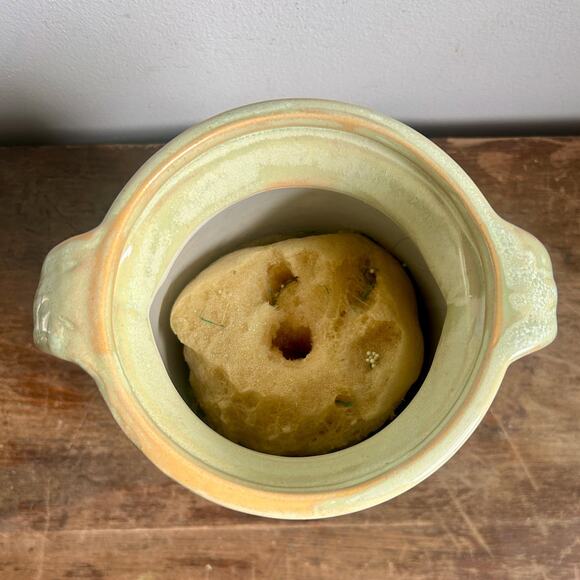 Vintage Hand Thrown Ceramic Celadon Vase | Art Pottery | Light Green Pottery - Picture 7 of 7